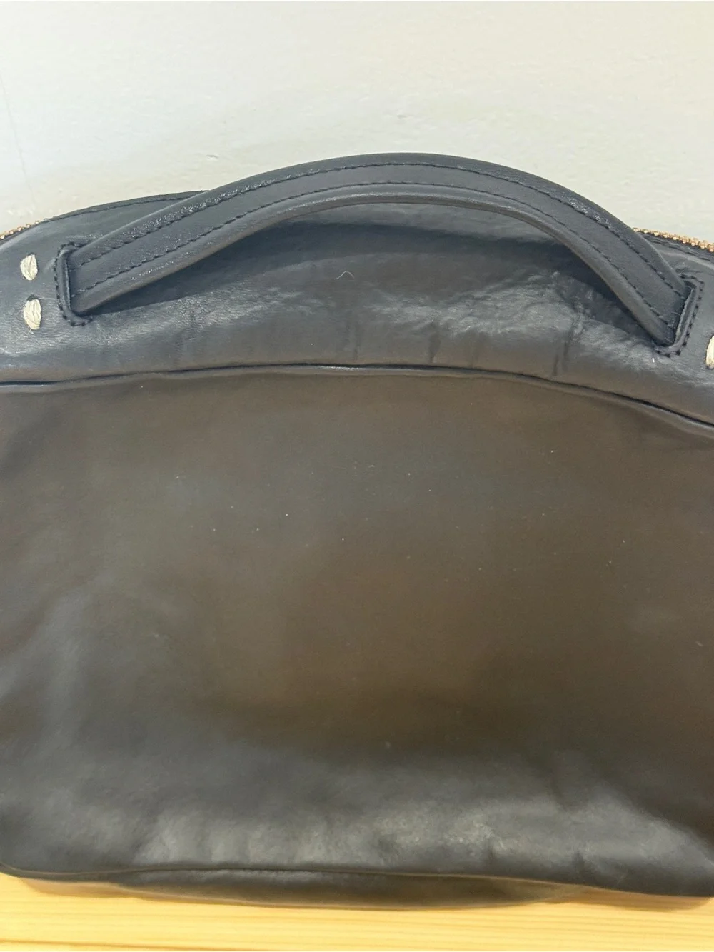 Clare V. Midi Sac in Black Leather with Braided Shoulder Strap - Picture 16 of 16